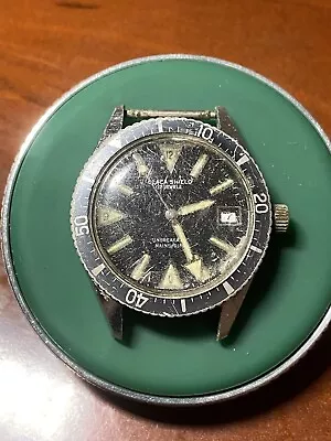 Vintage Black Shield 17j Dive Watch 40mm - Running • $76