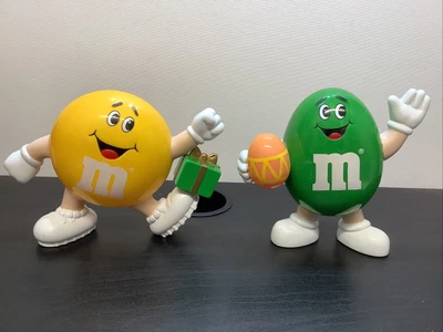 £12.95 • Buy M And M Sweet Dispenser M&M Chocolate Peanut Bundle X2 Green Yellow Joblot 3