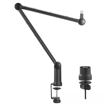 Professional Microphone Stand Holder Adjustable Arm Table Mount Gaming Streaming • £45.22