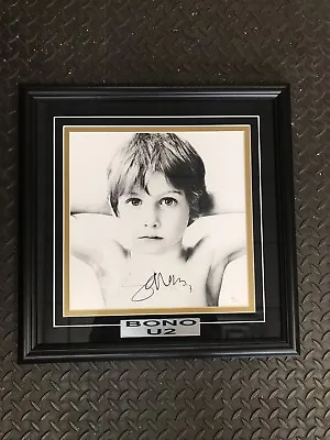 Bono Signed Custom Framed U2 Boy Record Insert Rare! Jsa Loa Legend Autographed • $999.99