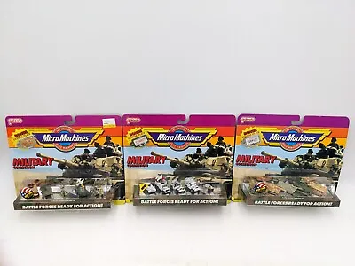 Lot Of 3 1990 Micro Machines Military Soviet Armor 5 Battle Armor Ambush Squad • $129.99