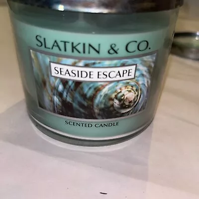 Slatkin & Co. 3 Wick Jar Candle Seaside Escape14.5 Oz New • $20