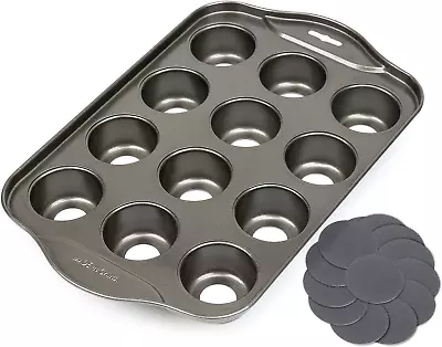 Shekure 12 Cups Mini Cheesecake Pan Springform Panbundt Cake PanBaking Dishes • $23.55