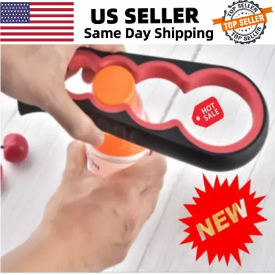 Jar Opener Lid Twist Can Opener 4 In 1 Multi-Function Non-Slip With Silicone • $11