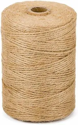 £1.79 • Buy 10m-1000m 3 Ply Natural Brown Soft Jute Twine Sisal String Rustic Cord Shabby