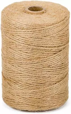 £18.99 • Buy 10m-1000m 3 Ply Natural Brown Soft Jute Twine Sisal String Rustic Cord Shabby