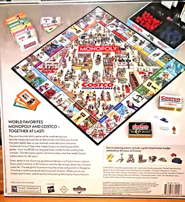 Monopoly Costco Limited Collectors Edition Board Game RARE NEW • $49.99