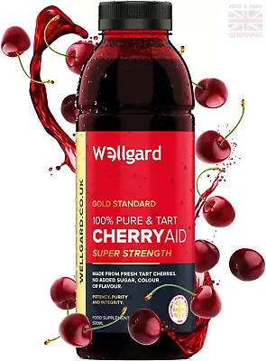 Tart Cherry Juice Wellgard CherryAid 100% Concentrated Montmorency Cherry Juic • £17.50