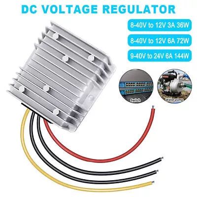 DC Buck Converter 8/9-40V To 12V 36W/72W Voltage Reducer Regulator For Golf Car • £14.69