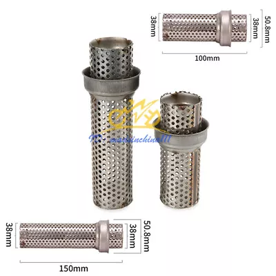 Universal 51mm Exhaust Pipe Silencer Removable DB Killer Baffle Slip On Muffler • $22.17