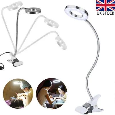 £13.17 • Buy Flexible Clamp Clip On LED Light Reading Table Desk Bedside Night Lamp Makeup UK