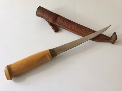 Vintage J. Marttiini 8 Inch Filet Knife Made In Finland With Original Sheath • $14.99