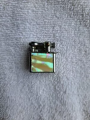 Vintage Mini Lift Arm Lighter  Abelone Mother Of Pearl  Japan Untested • $34.50