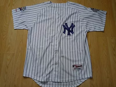 MAJESTIC Authentic NY YANKEES #25 Jersey 2009 WORLD SERIES Sz 52 Made In USA • $29.99