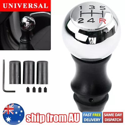 AU Universal Chromed Car Shifter Gear Stick Shift Knob Lever  Automatic Manual • $20.99