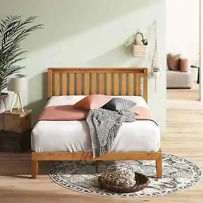 $169 • Buy Sawiris Solid Wood Bed, Rustic Pine.