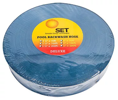 Heavy Duty Deluxe 2'' Backwater Hose For Swimming Pools - 200ft Long • $68.93