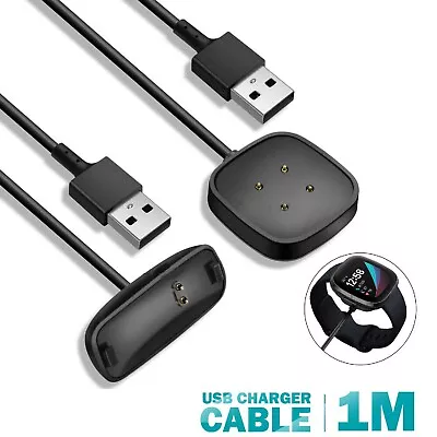 1M USB Charger Charging Cable For Fitbit Versa 4 3 Sense 2 Inspire 2 3 HR Ace 2 • $9.99