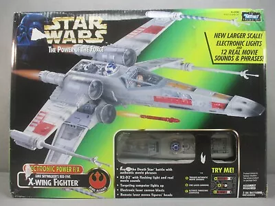 Star Wars LUKE SKYWALKER'S RED FIVE X-WING FIGHTER Electronic Power F/X 1997 • $80.99