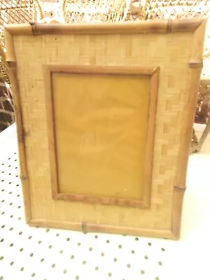 Bamboo Photo Frame & Straw Marquetry • $37.87