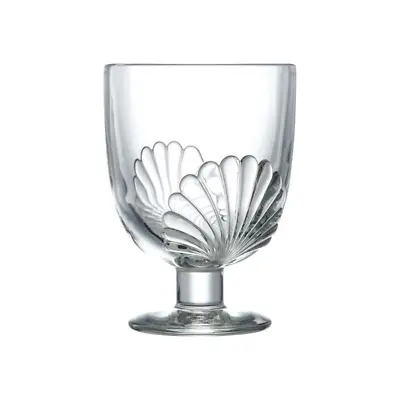 La Rochere Shell Stemmed Wine Glass - Drinking Glass - 290ml - Made In France • £7.95