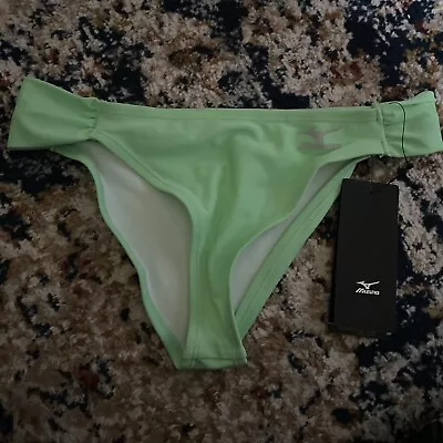 Mizuno Volleyball Women's Bikini Bottoms Size Small Neon Green Nylon Spandex NWT • $10.20