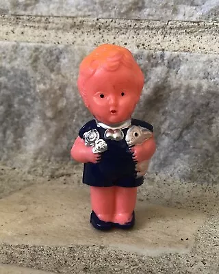 Vintage NOS Creepy Cute Plastic Doll Rattle Figurine Made In Hong Kong • $13.99