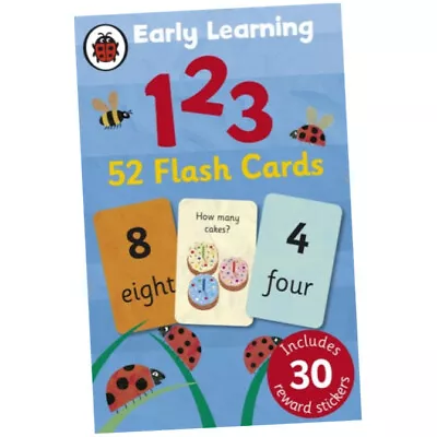 Ladybird Early Learning: 123 Flash Cards - Ladybird (2009 Cards) BRAND NEW • £10.49