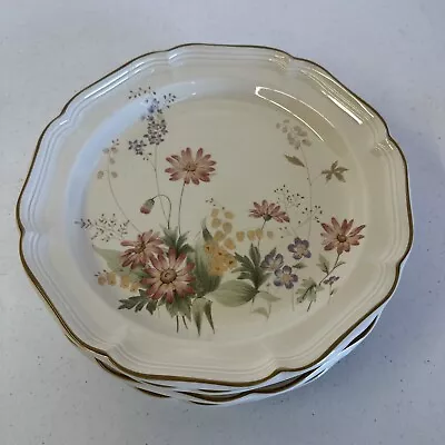 Set Of 4 Mikasa Heritage Samantha Stoneware Dinner Plates Wildflower 10 7/8” • $44.99