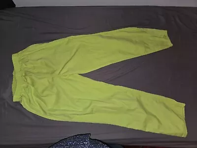 (Medium) Lime Green Bob Barker Prison Uniform Pants AUTHENTIC • $30