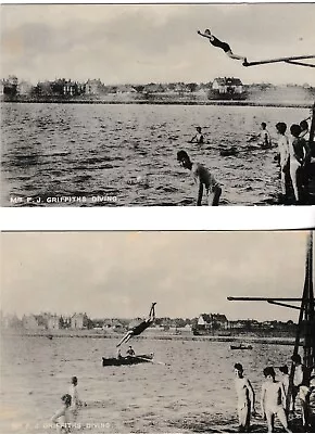 £1.35 • Buy Parkgate, Cheshire - Mostyn House School, F J Griffiths Diving -  2 Post Cards