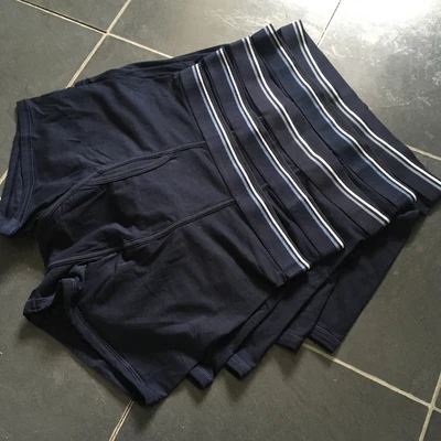 £18 • Buy Ex M&S Navy 5pk Cotton Stretch Cool & Fresh Trunks Size S
