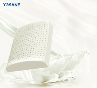 $39 • Buy New Natural Latex Lumbar Back Pillow Support Cushion Home Office Car Seat Chair