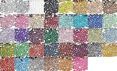 2mm 3mm 4mm 5mm 6mm Crystal Flat Back Rhinestones Gems Phone Shoe Bling AB • £1.49