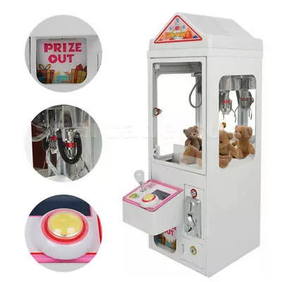 Mini Claw Crane Machine Candy Toy Grabber Catcher Carnival Charge Play Mall • £788.99