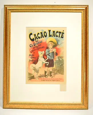 Lucien Lefevre CACAO LACTE Original Lithograph From Les Maitres De L'Affiche COA • $349.99