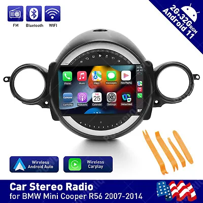 9  2+32GB CarPlay Android 11 Car Stereo Radio For BMW Mini Cooper R56 2007-2014 • $210