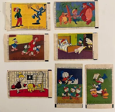Vintage Disney Ok Big Bub Bubble Gum Wax Cards Lot • $29.99