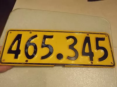 1960's New Zealand License Plate Free Shipping  • $38