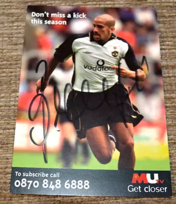 Juan Sebastian Veron Signed Photo Card Autograph Man Utd Manchester United Club • £7.99