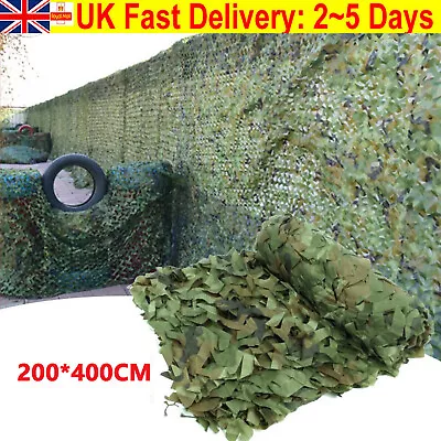 2mx4m Camo Net Hunting Shooting Camouflage Hide Army Camping Woodland Netting UK • £12.91