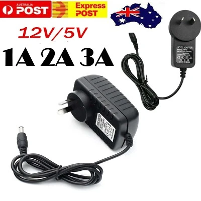 $4.74 • Buy DC12V 5V 24V 1A 2A 3A AC 240V LED Converter Adapter Output Power Supply Charging