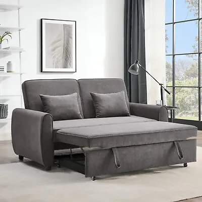 2 Seater Pull Out Sofa Bed Convertible Sleeper Couch Sofabed Living Guest Room • £509.95
