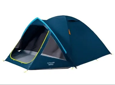 Vango Alpha 400 4-Man Tent With PowerFlex Poles & 3000mm Hydrostatic Head • £114.99