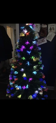 £75 • Buy Fibre Optic Christmas Tree Multi-Coloured LED Lights Burst 1.8m Used Once!