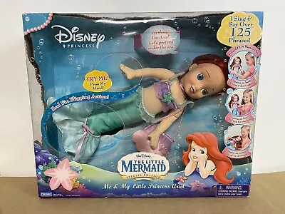 RARE ME & MY LITTLE PRINCESS ARIEL Disney  Mermaid TALK & SINGING Doll New-LOOK • $100