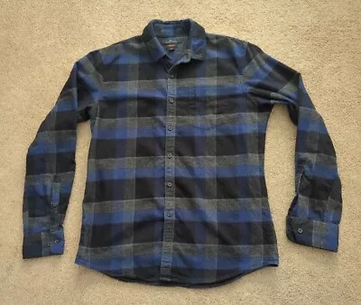 Marc Anthony Slim Fit Medium Long Sleeve Button-Down Plaid Flannel Shirt • $12.99