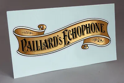 Pre Cut Paillard's Echophone Banner Phonograph Water Slide Decal • $19.70