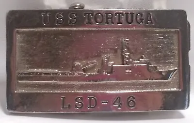 USS Tortuga LSD-46 Belt Buckle Made In USA Original Packaging • $20
