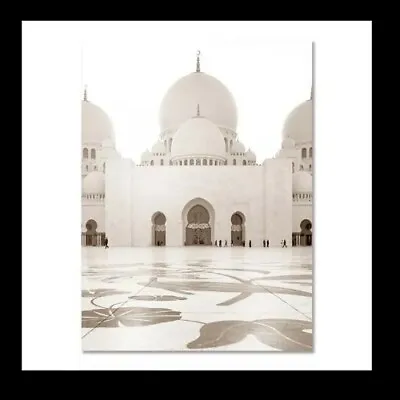 £4.99 • Buy Islamic Wall Canvas Poster Mosque Size 15cm X  20cm